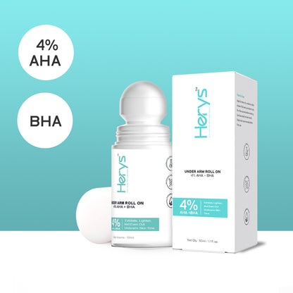 Herys 4% Aha Bha Underarm Roll On , 50ml